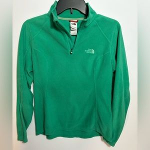 The North Face Women’s 1/4” Zip Green Fleece Size S/P